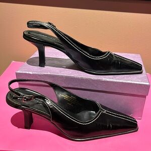 🎁Business favourite 2 inch heel strap pretty stitching